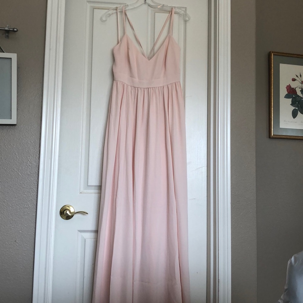 Blush pink J. Crew long dress